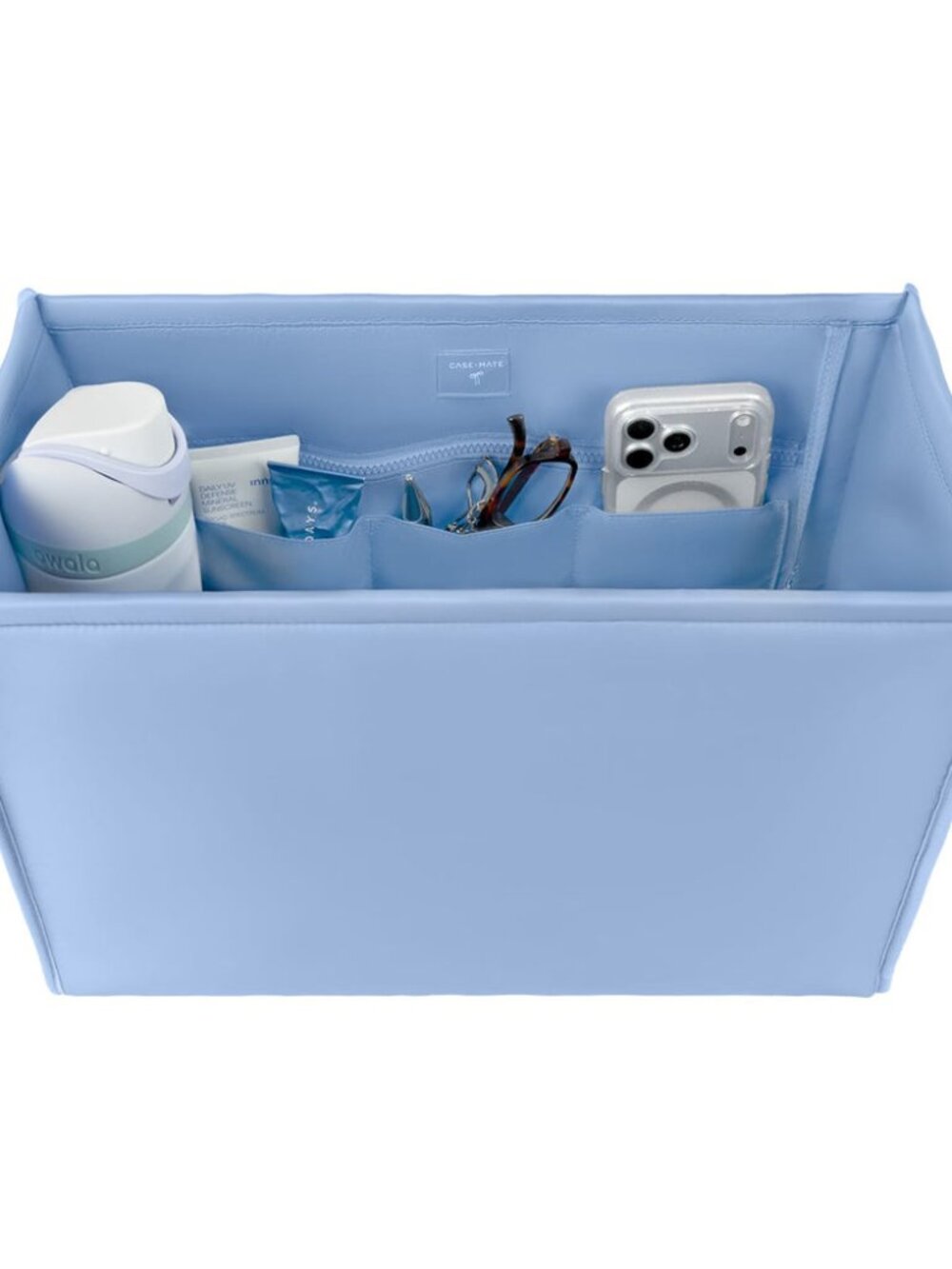 Case-Mate Jelly Tote Organizer Insert Carolina Blue Laptop Sleeve Pockets NWT - Picture 4 of 4
